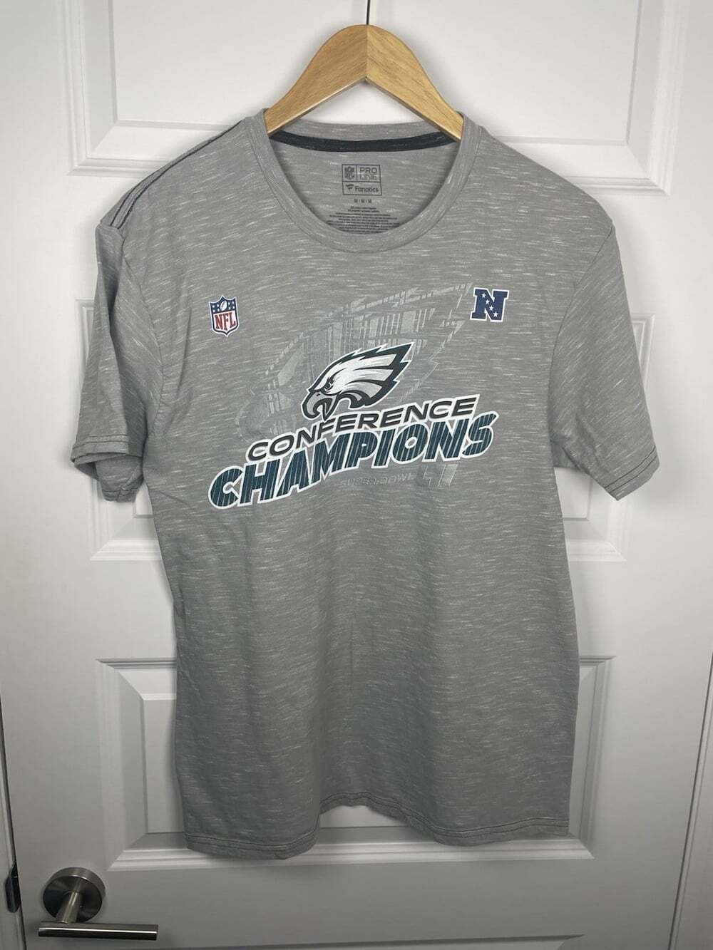 Fanatics NFL Philadelphia Eagles Conference Champions Graphic T-Shirt Gray